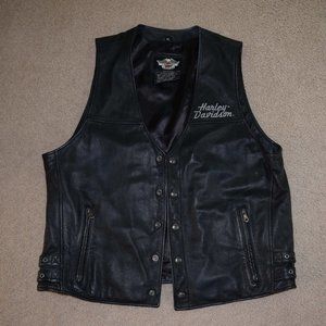 Harley Davidson Mens Leather Vest